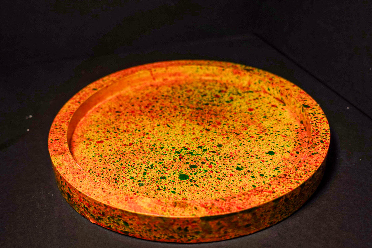 Bandeja amarilla grande